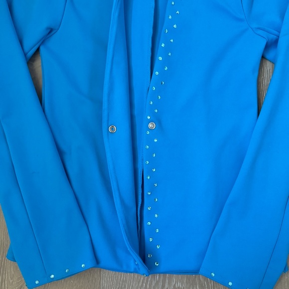 Kelle Turquoise Jacket And Wide Leg Pant Set size Medium Child - Picture 12 of 16